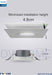 Philips SL268 7W Round LED Recessed Spotlight 2700K White Metal Body 700 Lumen Energy Efficient Long Life Model - DWHOME